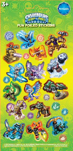 Skylanders Swapforce Sticker Sheet Skylanders Swapforce Sticker Sheet