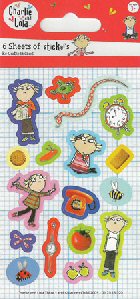 Charlie and Lola Party Stickers