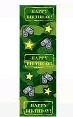 Camouflage And Army Party Sticker Sheet
