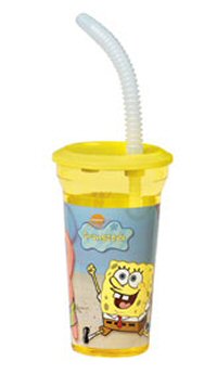 SpongeBob SquarePants Beaker with Lid and Straw