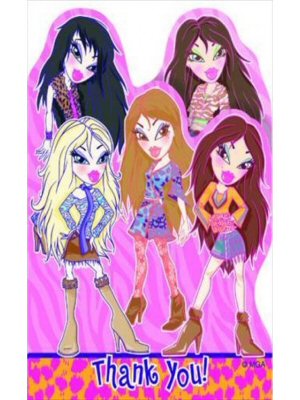Fashion Bratz Party Thank You Cards Fashion Bratz Party Thank You Cards