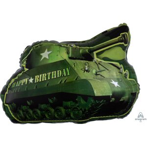 Camouflage And Army Party Tank Shape Foil Balloon Camouflage And Army Party Tank Shape Foil Balloon