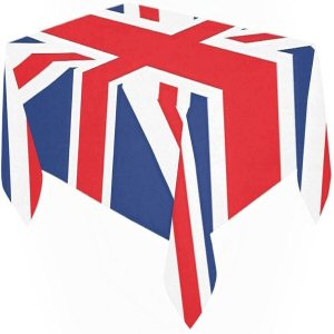 Union Jack Theme Plastic Deluxe Table Cover