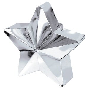Silver Star Balloon Weight