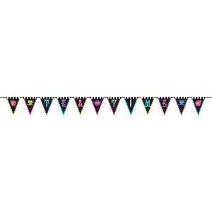 Mad Tea Party Fabric Pennant Bunting