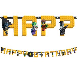 Batman Lego Party Jumbo Letter Banner Add An Age