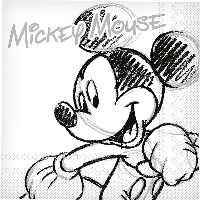 Mickey Mouse Black and White Party Napkins