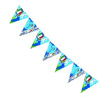 Italian Passion Rugby Party Flag Bunting