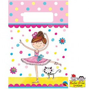 Rachel Ellen Ballerina Party Paper Loot Bags