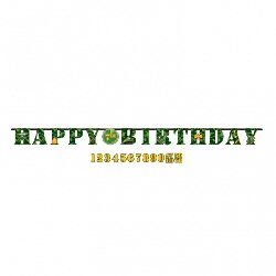 Camouflage And Army Party Add An Age Banner