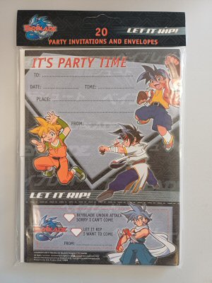 Beyblade Invitation pad