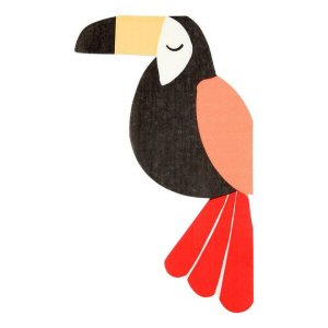 Go Wild Party Toucan Shaped Napkins