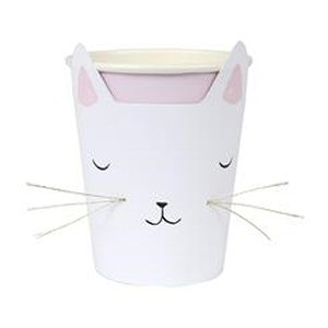 Cat Party Cups with Whiskers