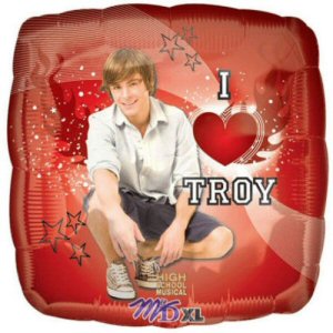 High School Musical I Love Troy Foil Balloon