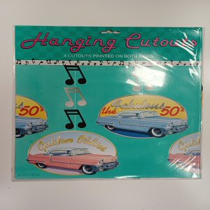 Rock and Roll Party Hanging Cutout Decorations