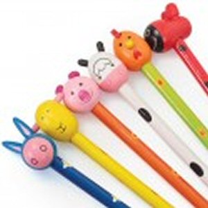 Farm Animal Pencil topped with loveable wooden animal heads Farm Animal Pencil topped with loveable wooden animal heads