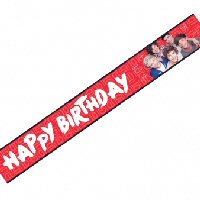 One Direction Party Foil Banner One Direction Party Foil Banner