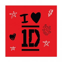 One Direction I Heart 1D Party Napkins One Direction I Heart 1D Party Napkins