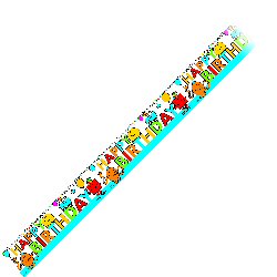 Mr Men Party Happy Birthday Foil Banner