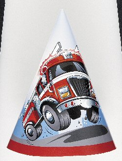Fast Fire Engine party hats Fast Fire Engine party hats
