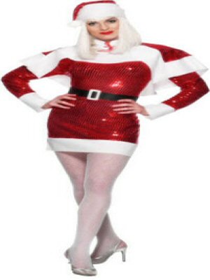Ladies Miss Sequin Santa Ladies Miss Sequin Santa
