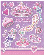 Birthday Princess Tiara Party Sticker Sheets