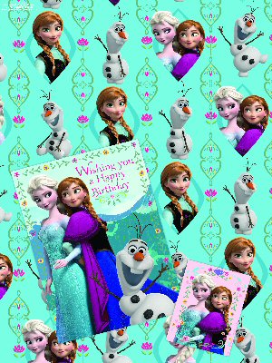 Frozen Wrapping Paper and Card Pack 