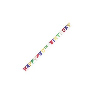 Happy Birthday letter banner age 90
