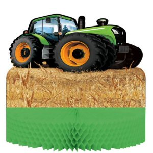 Tractor Time Party Honeycombe Centrepiece
