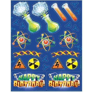 Mad Scientist Party Sticker Sheets