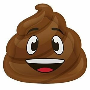 Happy Birthday Poop Shaped Emoji Party Plates