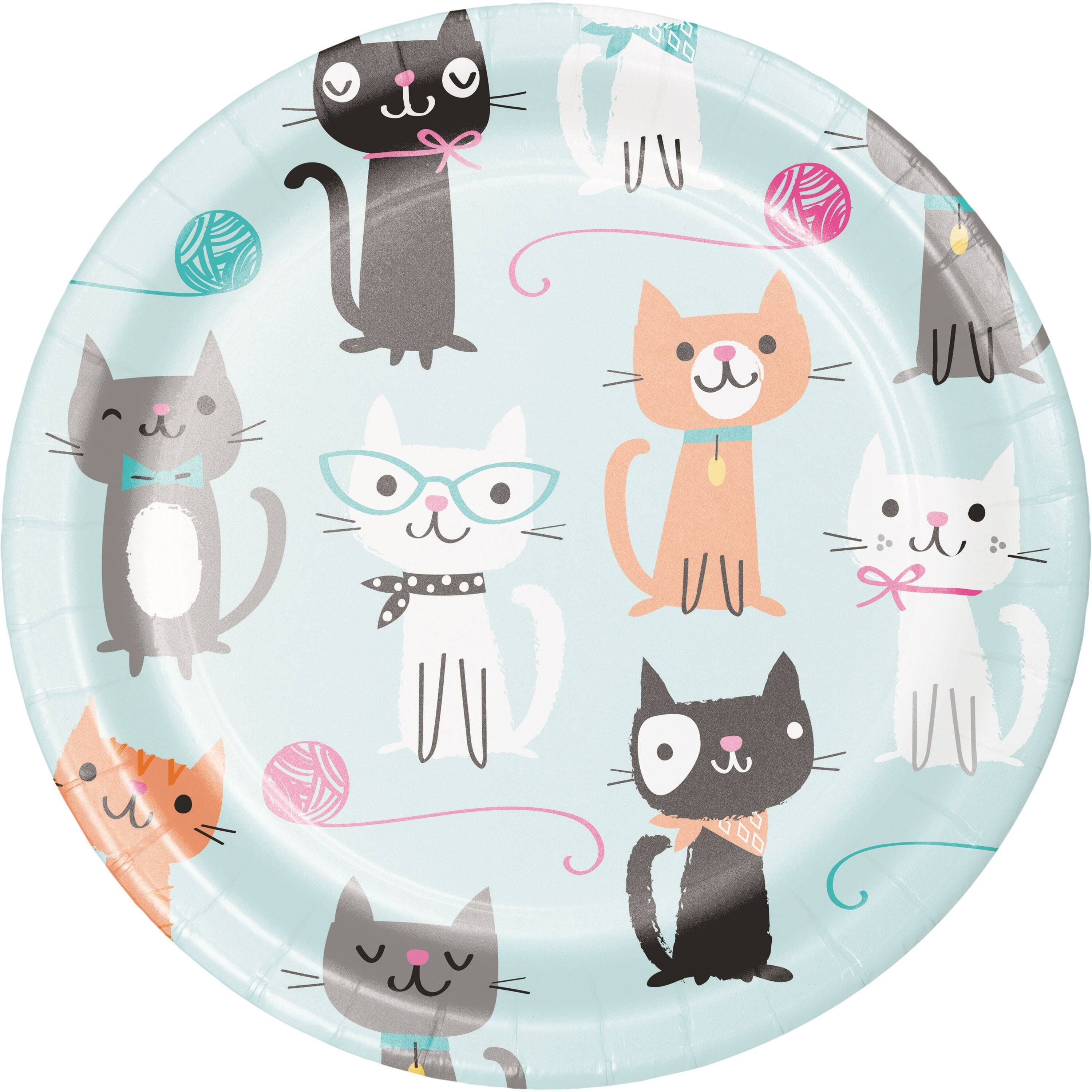 Cat Party Paper Plates
