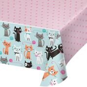 Cat Party Plastic Tablecover