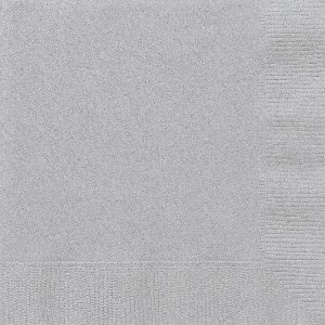 Silver Lunch Napkins