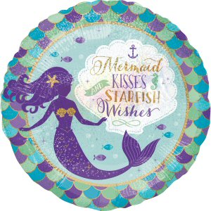 Mermaid Party Standard Foil Balloon