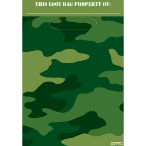 Camouflage And Army Party Bags Camouflage And Army Party Bags