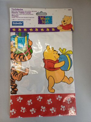 Winnie the Pooh Plastic Party Tablecover Winnie the Pooh Plastic Party Tablecover