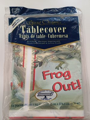 Toadally Birthday Party Tablecover Toadally Birthday Party Tablecover