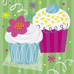 Cupcake Party Napkins