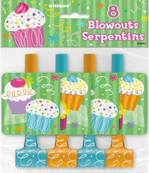 Cupcake Party Blowouts