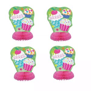 Cupcake Party Mini Honeycomb Decorations