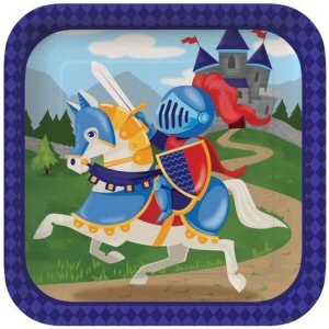 Medieval Prince Square Dessert Plates