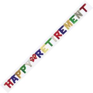 Happy Retirement letter banner