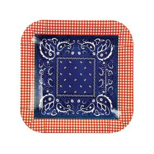 Meri Meri Howdy Cowboy Square Paper Party Plates