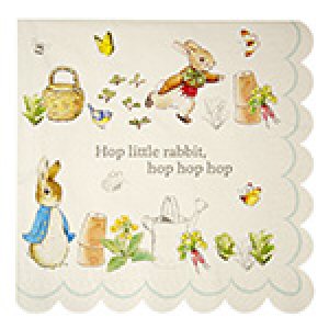 Peter Rabbit Scollop Edge Napkins Peter Rabbit Scollop Edge Napkins