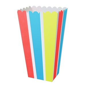 Bright Stripe Popcorn Boxes