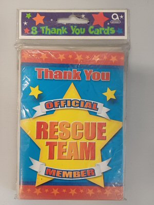 Rescue Team Thank You Cards Rescue Team Thank You Cards