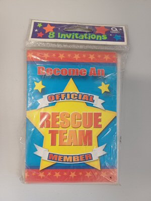 Rescue Team Invitation Cards Rescue Team Invitation Cards