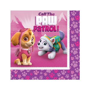 Paw Patrol Pink Party Paper Napkins