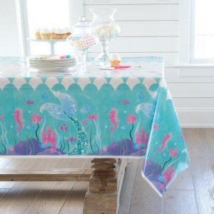 Mermaid Party Plastic Tablecover Mermaid Party Plastic Tablecover